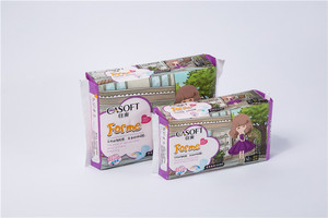 Material de algodón orgánico no tejido de alta calidad para mujer y mujer toalla sanitaria compresa menstrual - Product Image 2