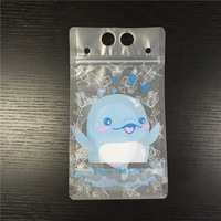 Sachet en plastique givré personnalisé avec des perforations imprimées transparentes pour l'emballage de jus et d'aliments