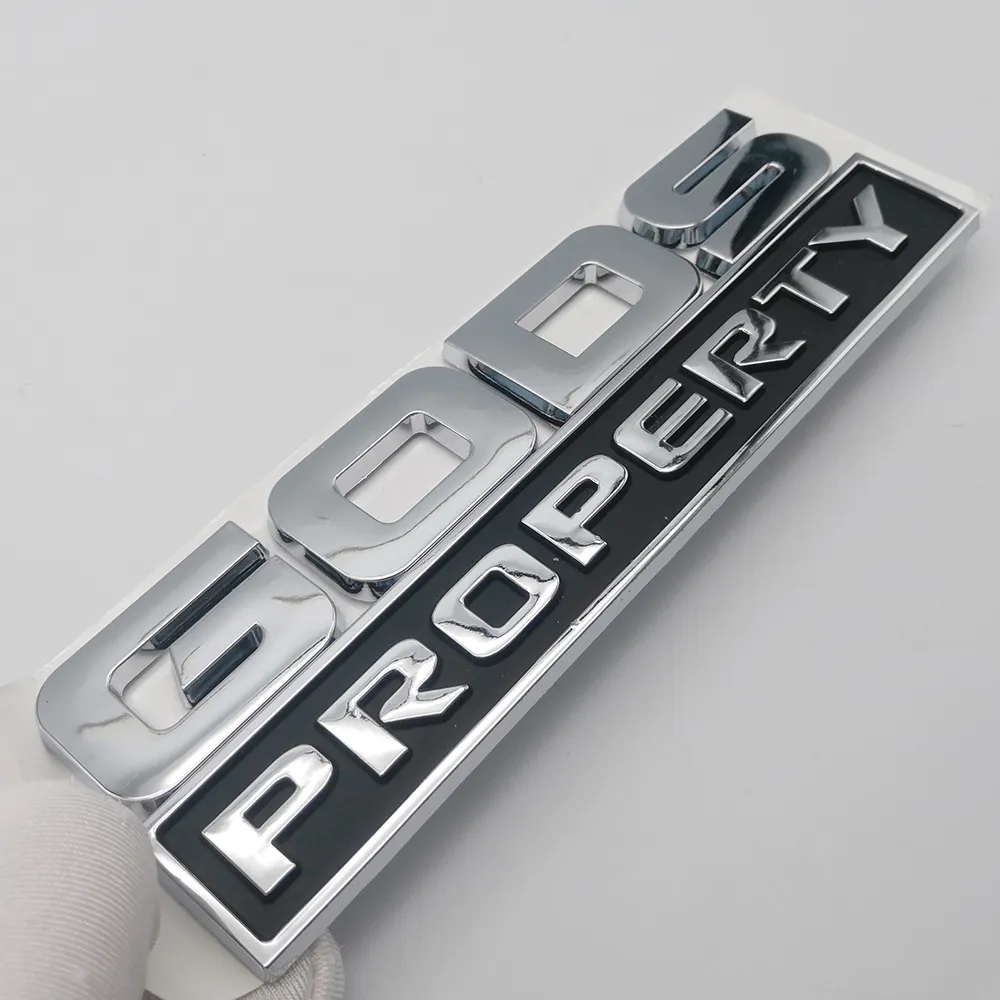 Beste Prijs Hot Verkoop Plastic Chroom 3d Custom Auto Logo Emblemen En Hun Naam Badges