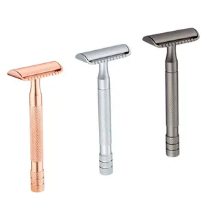 D663 RTS Zero Chất Thải Double Edge Razor Blade Kẽm Hợp Kim Tái Sử Dụng Cạo Với Không Kích Ứng An Toàn Dao Cạo