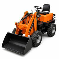 Chargeur frontal articulé compact électrique avec châssis stable et haute efficacité pour terrains accidentés