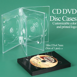 Estuche para CD/DVD/Blu-ray SUNSHING OEM ODM con Bandeja Digital para Múltiples CD, Bandejas Dobles Transparentes para DVD, Juego de Bandejas Digitales Multidisco para Almacenamiento de Medios - Product Image 1