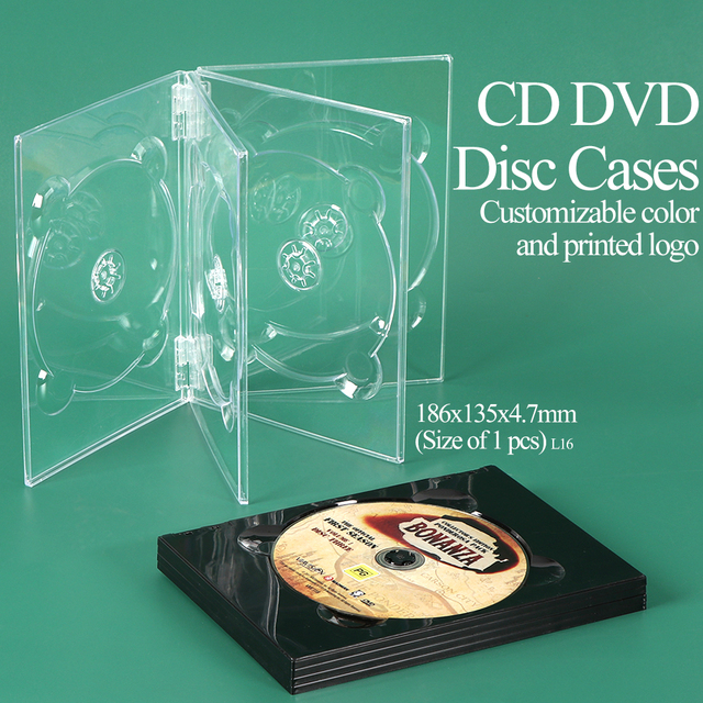 SUNSHING OEM ODM CD/DVD/Blu-ray Case with Multi CD Digi Tray Clear Double DVD Digi Trays Multidisc Digipak Set for Media Storage