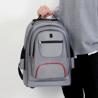 Mochila Escolar con Ruedas de Calidad 2024, 18 Pulgadas, Impermeable, de Nailon Oxford, Gran Capacidad, Marca Eminent