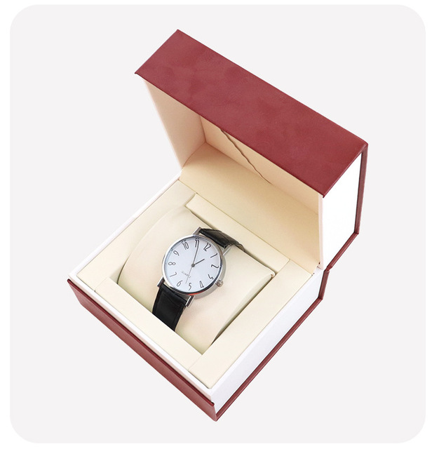 Luxury PU Leather Watch Box with Custom Logo Protective Display Storage Packaging Gift Display