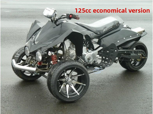 Nueva Motocicleta de Tres Ruedas Motorizada con Combustible, 150CC, Neumático Trasero Ancho, Vehículo de Carga Abierta para Playa - Product Image 5