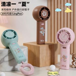 Mia <b>Mini</b> Handheld <b>Fan</b> 5W <b>USB</b> Rechargeable Foldable With Hook For Outdoor Use - Product Image 5