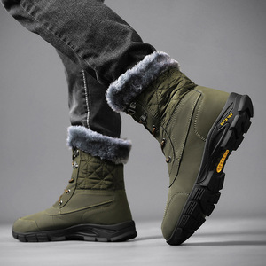 Botas de <span class=keywords><strong>Nieve</strong></span> Térmicas de Lona hasta <span class=keywords><strong>la</strong></span> Rodilla para Hombre, Forradas de Felpa, Impermeables, para Clima Frío Extremo <span class=keywords><strong>en</strong></span> <span class=keywords><strong>la</strong></span> Montaña - Product Image 6