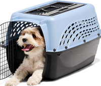 Cage de transport pour animaux de compagnie en plastique durable et respirant, grande taille, pour chat et chien, boîte de voyage, panier, cage, transport extérieur, cage aérienne pour animaux
