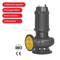 Pompe submersible intégrée en fonte de 10 à 100 CV avec moteur AC pour le refoulement des eaux usées et les travaux d'assainissement - Vente en gros