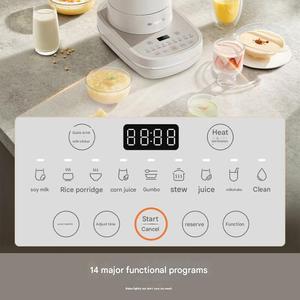 Máquina para Hacer <span class=keywords><strong>Leche</strong></span> de Soya sin Filtro, Exprimidor de Alta Velocidad, Procesador de Alimentos Multifunción, 1200W, Vaso de Vidrio de 1.75L, Resistente al Calor - Product Image 3