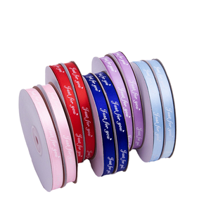 Rubans en satin de 1-1/2 pouce de large, imprimés « Just For You », ruban décoratif pour emballage cadeau en rose, rouge, bleu, violet, bleu clair - Product Image 1