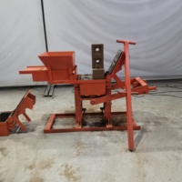 Machine de moulage de brique rouge Machine de fabrication de briques manuelle Machine de fabrication de blocs d'argile Prix le plus bas 300-150-100mm