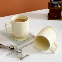 Tasse en céramique personnalisée pour couples avec logo publicitaire, grande capacité, design simple, emballage en boîte en carton