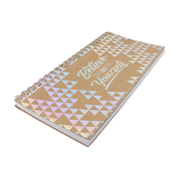 Carnet à spirales amovible avec logo personnalisé, 50 feuilles, format B5, couverture rigide pour les notes scolaires, couverture en tissu