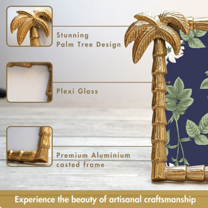 Palmier décoratif conçu à la main cadre photo en aluminium pour la maison et le bureau décoration de table meilleur vendeur pour l'exportation - Product Image 3