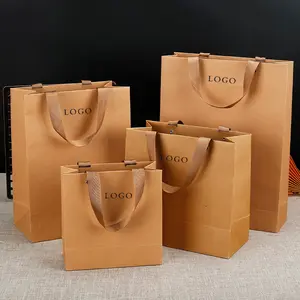 Benutzer definierte gedruckte Logo Souvenirs Geschenk boxen kleine Geschenke große umwelt freundliche Verpackung Papier Einkaufstaschen