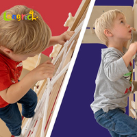 Ensemble de jeux d'intérieur suédois 9 en 1, aire de jeux Montessori, échelle murale, jungle gym, escalade, barres de traction, bois, 6 mois à 6 ans