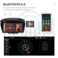 Kabelloses Apple CarPlay Android Auto GPS Rückfahrhilfe-System BMW 5er Serie E60 E61 E63 E90 E91 E92 8,8-Zoll-Touchscreen