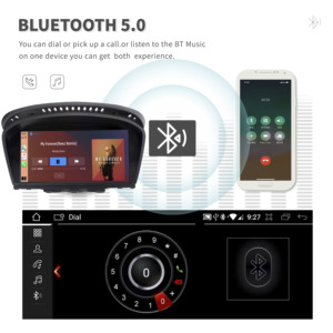 Schermo Touch da 8,8 Pollici con Apple CarPlay Wireless, Android Auto, GPS e Assistenza al Parcheggio per BMW <span class=keywords><strong>Serie</strong></span> 5 E60 E61 E63 E90 E91 E92 - Product Image 6