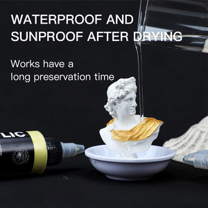<span class=keywords><strong>Peinture</strong></span> acrylique nacrée à séchage rapide en pot individuel de 60 ml – Pigment acrylique de haute qualité pour l'artisanat DIY - Product Image 4