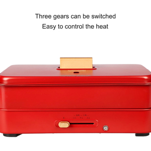 Olla Eléctrica Multifuncional, Parrilla Eléctrica con Tapa, Olla Eléctrica y Parrilla para Barbacoa - Product Image 6