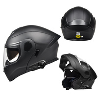 Nouveau casque de moto ouvert certifié DOT avec Bluetooth, double visière, coque ABS, fermeture rapide, toutes saisons, vente en gros