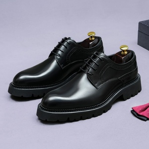 Zapatos Oxford de Negocios para Hombre, Hechos a Mano, con Cordones, Impermeables, con Suela de Goma, Estilo Nuevo y Lujoso, para Bodas - Product Image 2