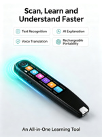 Stylo traducteur portable IA avec scanner, traducteur vocal multilingue en temps réel, enregistreur intelligent pour l'étude et les voyages
