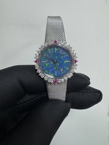 Orologio opale intarsiato con pietre preziose, oro Vintage orologio da <span class=keywords><strong>donna</strong></span>, lussuoso Romance francese di fascia alta 2025 nuovo modello - Product Image 3