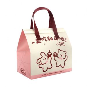 Sac isotherme personnalisé en non-tissé réutilisable, écologique, imperméable, pour pique-nique, voyage, déjeuner, vente en gros - Product Image 1