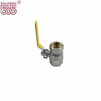 Robinet à bille manuel durable, compact, en laiton et acier inoxydable, filetage G, conception OEM pour eau/huile haute température