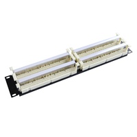 Bloc de brassage téléphonique vocal 19 pouces, 100/200 paires, pour montage en rack, avec câblage 110, gestion des câbles et connexion croisée
