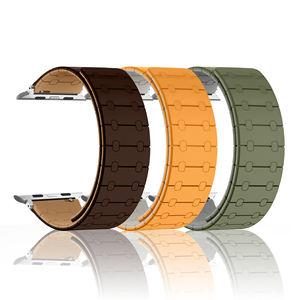 CM dernière conception bande magnétique double couleur bracelet de montre en silicone pour <span class=keywords><strong>Apple</strong></span> <span class=keywords><strong>Watch</strong></span> Series Ultra 8 <span class=keywords><strong>7</strong></span> 6 5 4 3 SE 49 45 44 - Product Image 3