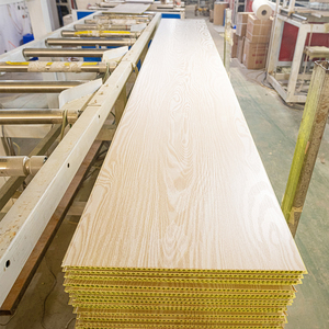 Panneau mural <span class=keywords><strong>en</strong></span> PVC finition métallique, aspect industriel, pour hall d'ascenseur, cloison de bureau moderne, décoration de bâtiment commercial - Product Image 5