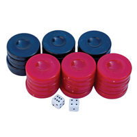 1.4 pouces Backgammon pièces de rechange bord lisse en plastique éducatif conseil dés jeux pierres pour divertissement familial