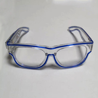 Nouveauté Lunettes de soleil LED rechargeables par USB Lunettes de couleurs lumineuses El Wire haute luminosité pour Noël