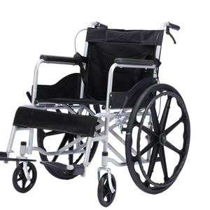 Fauteuil roulant manuel Medco MK904BJ, acier noir, 16 kg, certifié CE, pour personnes âgées et handicapées - Product Image 3