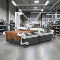 IGOLDENCNC Automatische Leder Voedings- en Snijmachine Oscillerende Mes Snijkop Projector voor Maximale Materiaaluitnaging