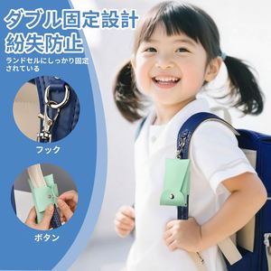 Porte-clés en cuir PU pour sac d'école, avec enrouleur rétractable, boutons magnétiques, compatible avec la sangle d'épaule des sacs d'école primaires - Product Image 2