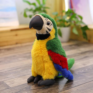 Peluche de Loro Ara, Juguete de Peluche de Pájaro Colorido para Niños, Juguete Educativo Temprano, Regalo para Amantes de las Aves, Decoración del Hogar - Product Image 4