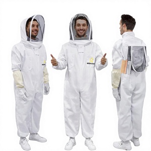 Professional Level D Full Beekeeping <b>Suit</b> for Men Women Comfortable Lightweight Polyester Protection Anti-<b>Bee</b> - Product Image 4