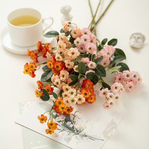 Simulazione fiore rosa Bouquet da salotto decorazione floreale fiori finti fiori composizione rosa Multiflora - Product Image 6