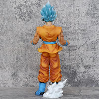 Figurines d'action 30CM PVC modèle jouets cadeaux dessin animé japonais Dragons Super bleu statut pour la décoration Saiyan Sun Goku