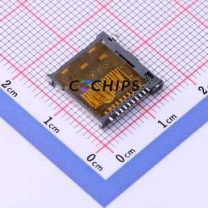 HYCW136-TF10-230B SD Card / Memory Card Connector Through hole Connector Self-Return Type MicroSD Card TF Card Card Holder With - Product Image 2