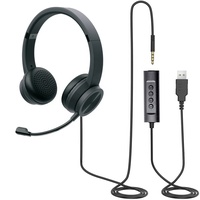 Auriculares inalámbricos con micrófono para centro de llamadas, audífonos de alta gama con cancelación de ruido, 3,5mm, USB, BT, novedad