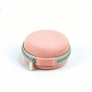 Étui pour écouteurs en EVA de forme ronde personnalisée, petit format, portable, pour voyage, pochette pour écouteurs en EVA rose, mignon, étui pour câble de chargeur USB en EVA - Product Image 6
