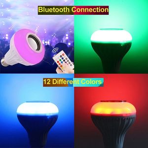 <span class=keywords><strong>Ampoule</strong></span> Led intelligente sans fil <span class=keywords><strong>avec</strong></span> haut-parleur, modèle E26 E27, RGB, télécommande multicolore - Product Image 6