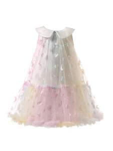 Abito da principessa estivo di fascia alta per ragazze di un anno nuovo abito a maglia <span class=keywords><strong>con</strong></span> motivo floreale in stile dolce di classe un anno - Product Image 6