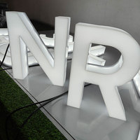 Enseignes lumineuses en lettres en relief en acrylique 3D pour intérieur, lettres lumineuses en relief pour magasin, publicité